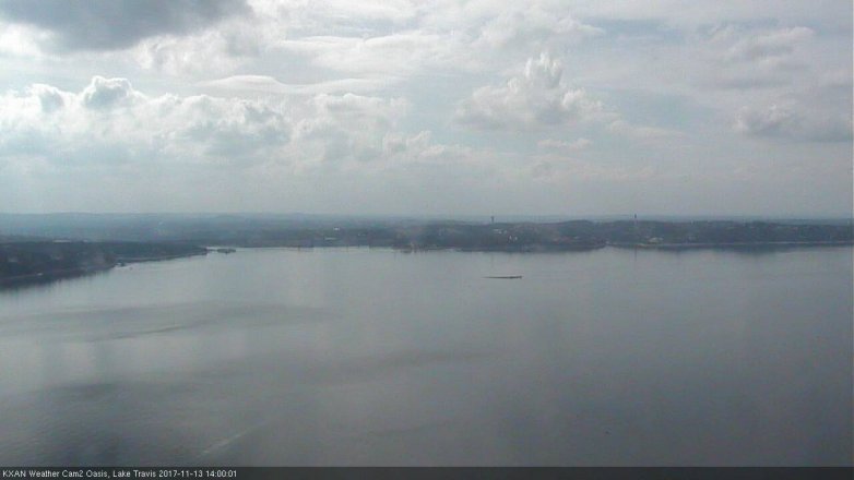Lake Travis webcam, November 13, 2017 1:30 PM CT