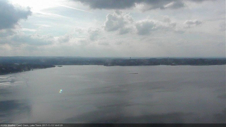 Lake Travis webcam, November 13, 2017 1:50 PM CT