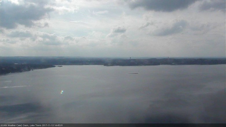 Lake Travis webcam, November 13, 2017 2:00 PM CT