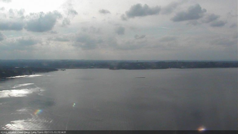 Lake Travis webcam, November 13, 2017 2:35 PM CT