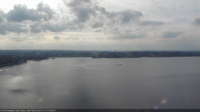 Lake Travis webcam, November 13, 2017 2:45 PM CT