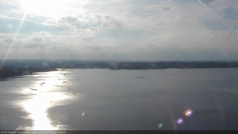 Lake Travis webcam, November 13, 2017 3:05 PM CT