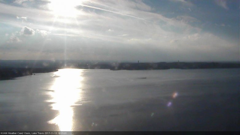 Lake Travis webcam, November 13, 2017 3:25 PM CT