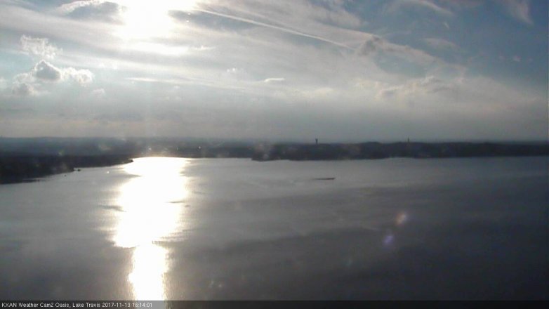 Lake Travis webcam, November 13, 2017 3:30 PM CT