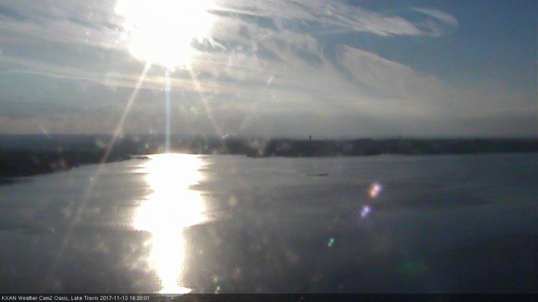 Lake Travis webcam, November 13, 2017 3:40 PM CT