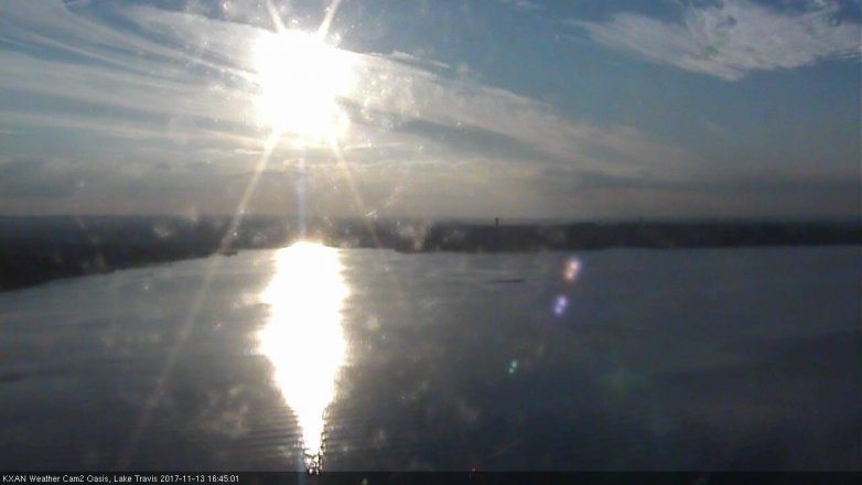 Lake Travis webcam, November 13, 2017 3:55 PM CT