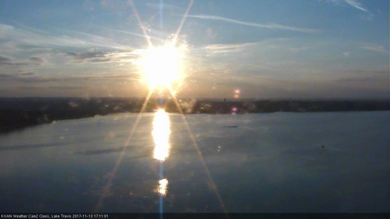 Lake Travis webcam, November 13, 2017 4:35 PM CT