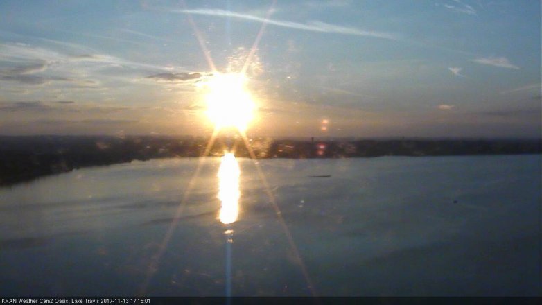 Lake Travis webcam, November 13, 2017 4:45 PM CT