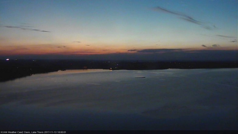 Lake Travis webcam, November 13, 2017 5:15 PM CT
