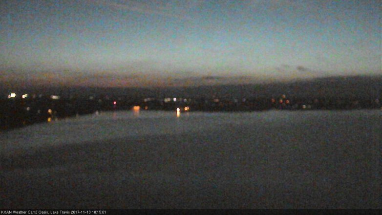Lake Travis webcam, November 13, 2017 5:20 PM CT