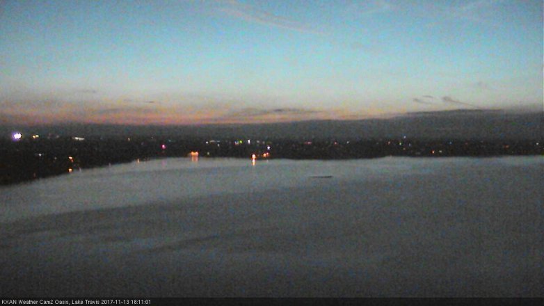 Lake Travis webcam, November 13, 2017 5:30 PM CT