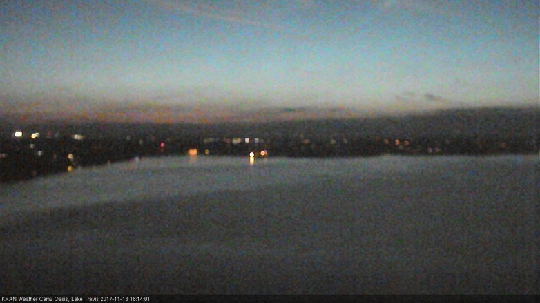 Lake Travis webcam, November 13, 2017 5:40 PM CT