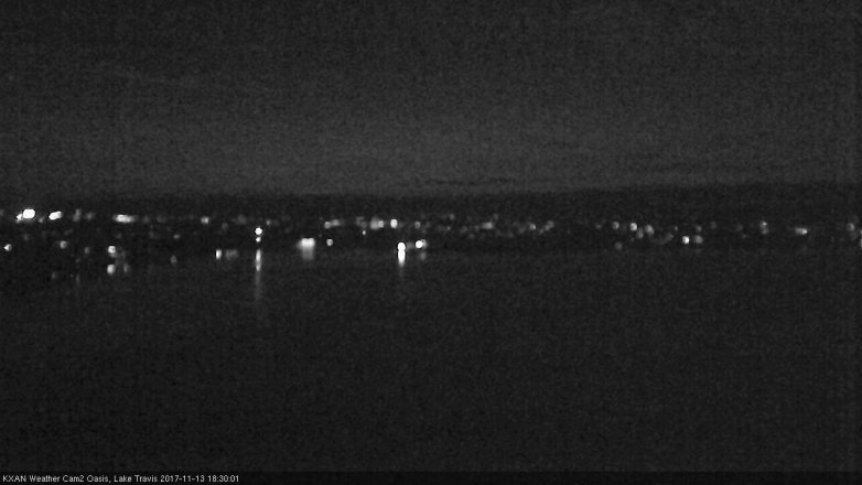Lake Travis webcam, November 13, 2017 5:50 PM CT
