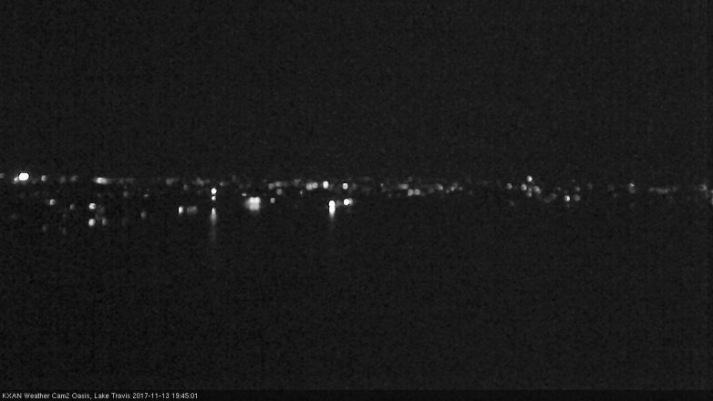 Lake Travis webcam, November 13, 2017 6:55 PM CT
