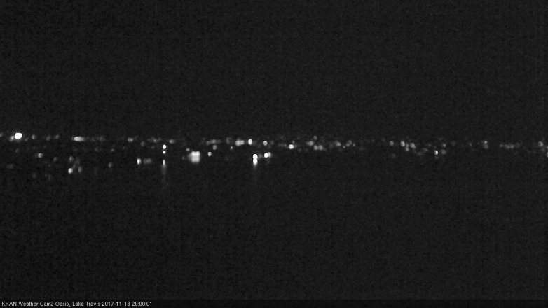 Lake Travis webcam, November 13, 2017 7:20 PM CT