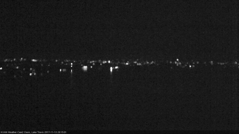 Lake Travis webcam, November 13, 2017 7:25 PM CT