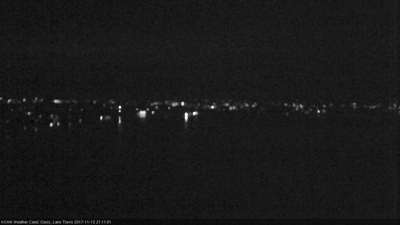 Lake Travis webcam, November 13, 2017 8:20 PM CT