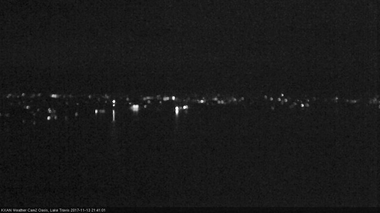 Lake Travis webcam, November 13, 2017 8:45 PM CT