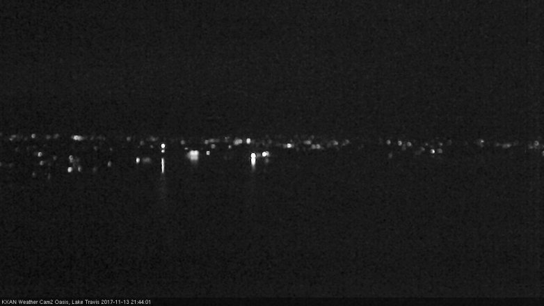 Lake Travis webcam, November 13, 2017 8:50 PM CT