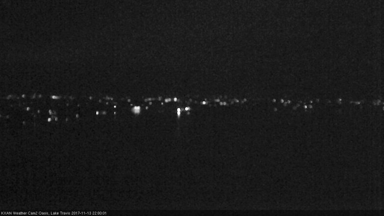 Lake Travis webcam, November 13, 2017 9:15 PM CT