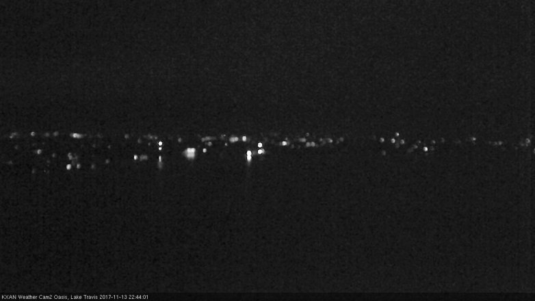 Lake Travis webcam, November 13, 2017 10:15 PM CT