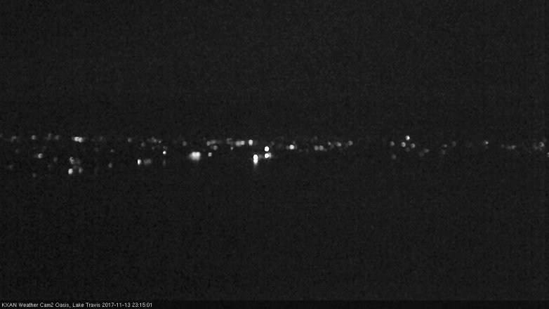 Lake Travis webcam, November 13, 2017 10:35 PM CT
