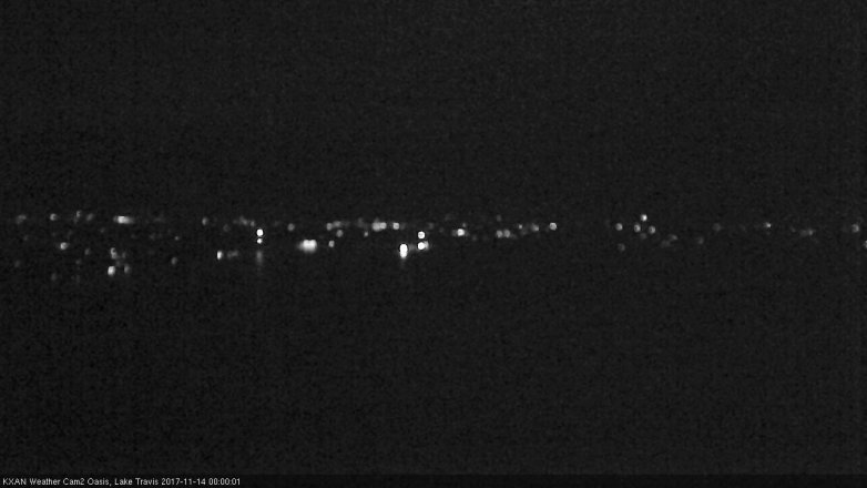 Lake Travis webcam, November 13, 2017 11:20 PM CT