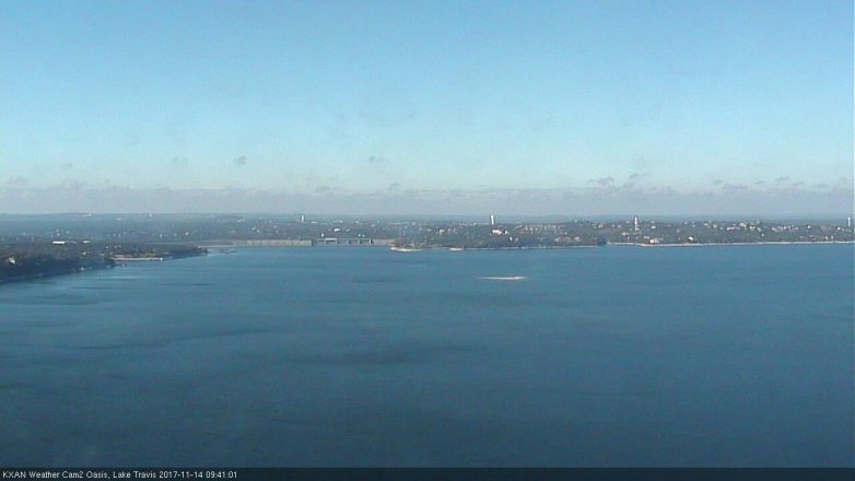 Lake Travis webcam, November 14, 2017 9:05 AM CT
