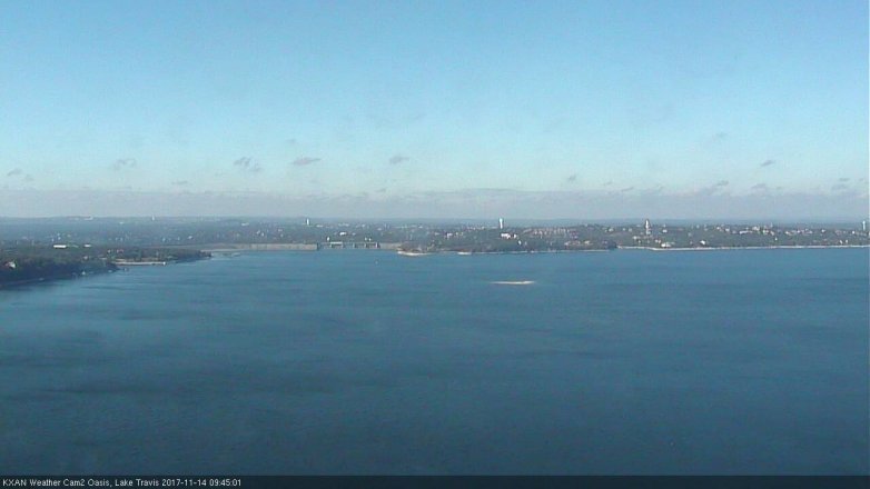 Lake Travis webcam, November 14, 2017 9:15 AM CT