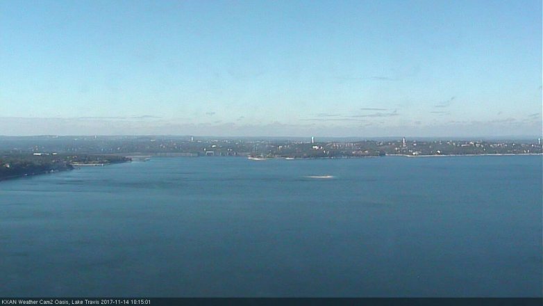 Lake Travis webcam, November 14, 2017 9:20 AM CT