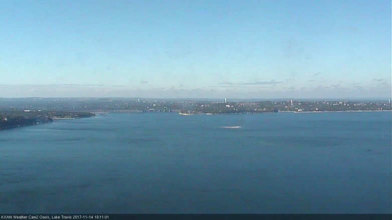 Lake Travis webcam, November 14, 2017 9:40 AM CT