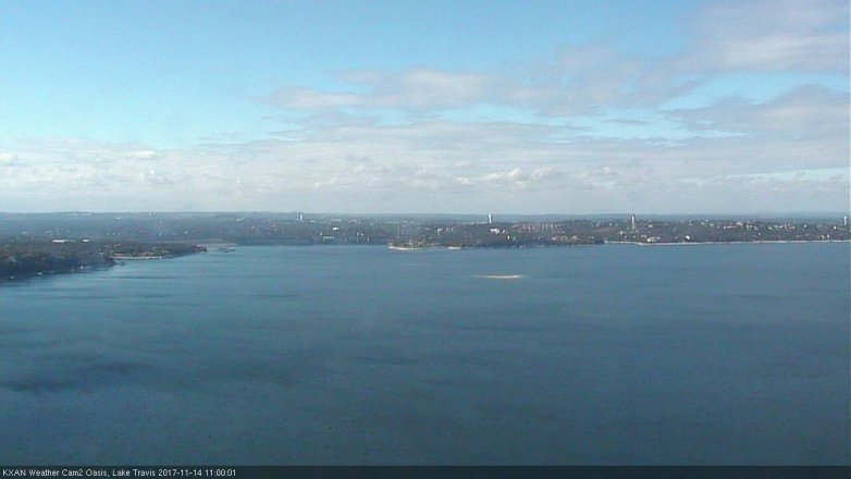 Lake Travis webcam, November 14, 2017 10:20 AM CT