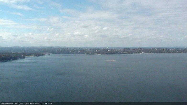 Lake Travis webcam, November 14, 2017 10:35 AM CT