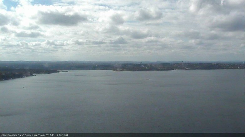 Lake Travis webcam, November 14, 2017 12:30 PM CT