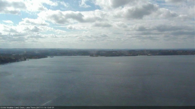 Lake Travis webcam, November 14, 2017 12:45 PM CT