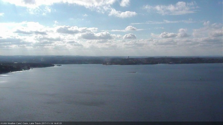 Lake Travis webcam, November 14, 2017 1:45 PM CT