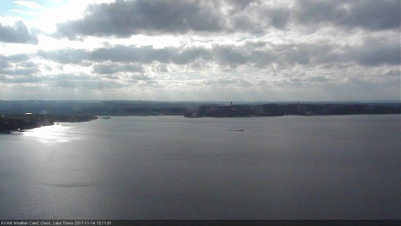 Lake Travis webcam, November 14, 2017 2:15 PM CT