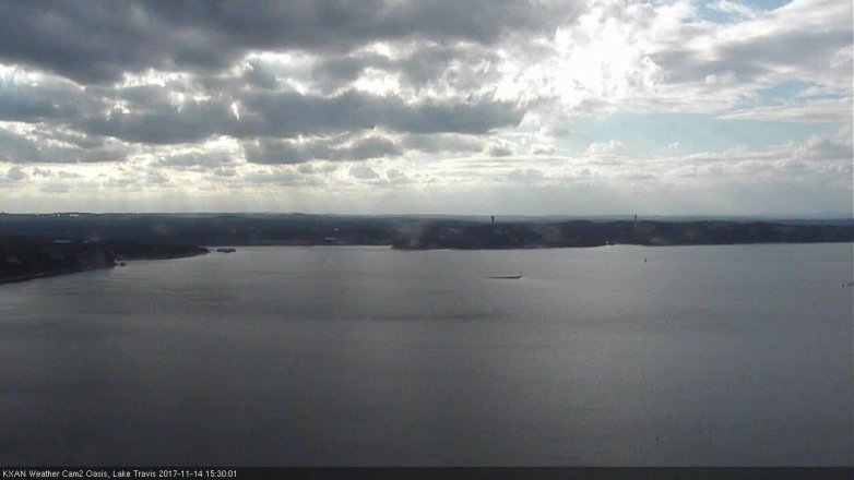 Lake Travis webcam, November 14, 2017 2:55 PM CT