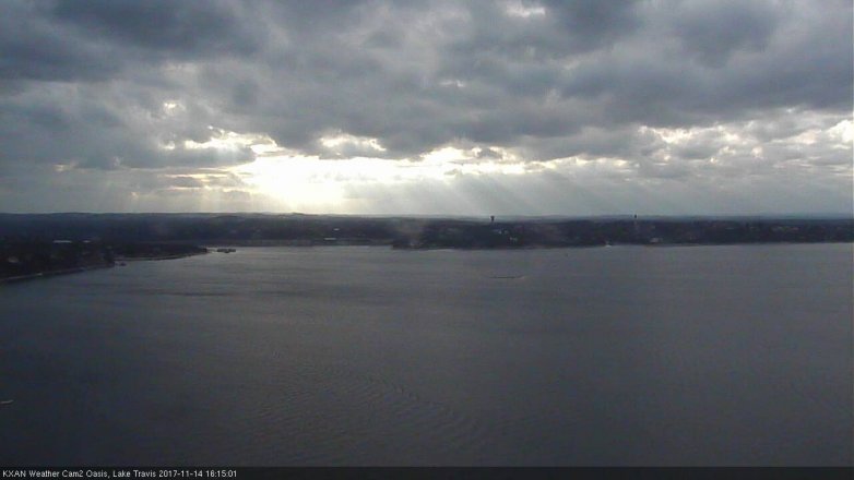 Lake Travis webcam, November 14, 2017 3:35 PM CT
