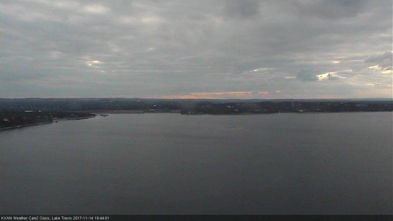 Lake Travis webcam, November 14, 2017 3:55 PM CT