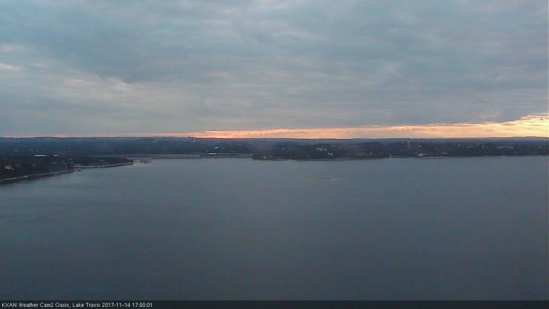 Lake Travis webcam, November 14, 2017 4:05 PM CT