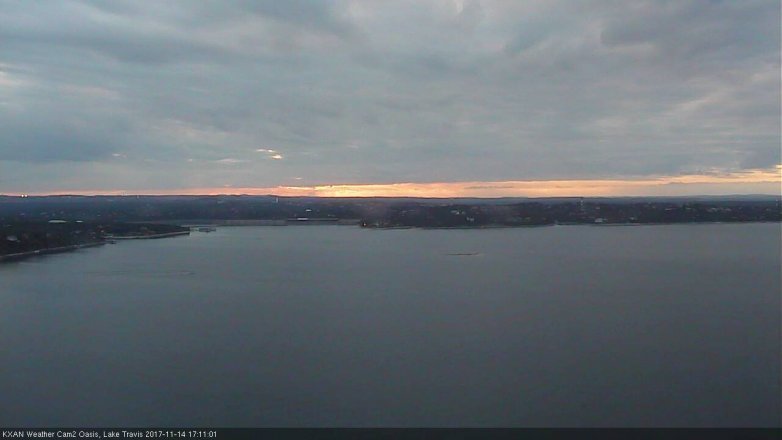 Lake Travis webcam, November 14, 2017 4:15 PM CT