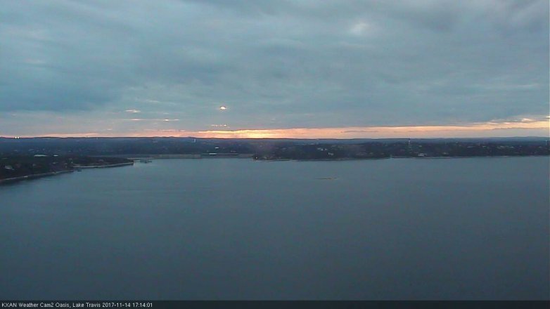Lake Travis webcam, November 14, 2017 4:25 PM CT