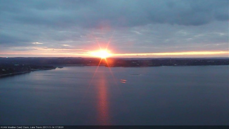 Lake Travis webcam, November 14, 2017 4:40 PM CT
