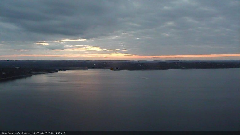Lake Travis webcam, November 14, 2017 4:45 PM CT