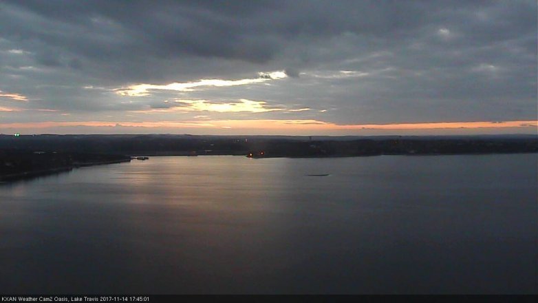 Lake Travis webcam, November 14, 2017 5:10 PM CT