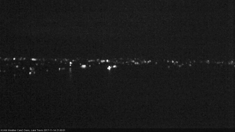 Lake Travis webcam, November 14, 2017 8:20 PM CT