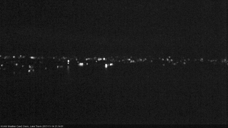 Lake Travis webcam, November 14, 2017 8:25 PM CT