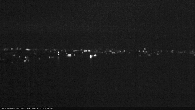 Lake Travis webcam, November 14, 2017 8:55 PM CT