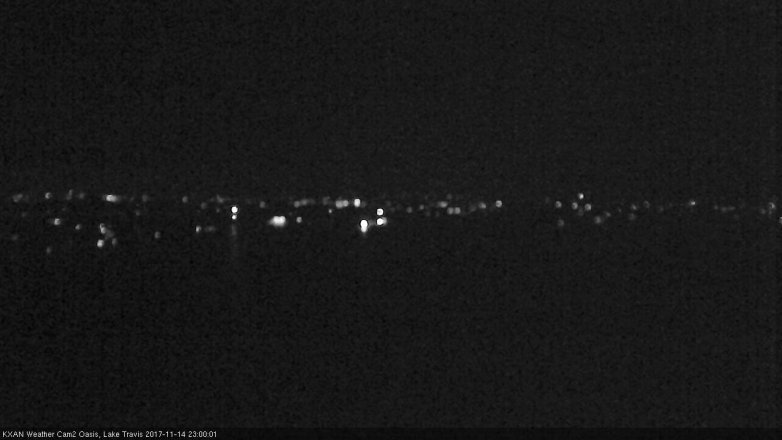 Lake Travis webcam, November 14, 2017 10:25 PM CT